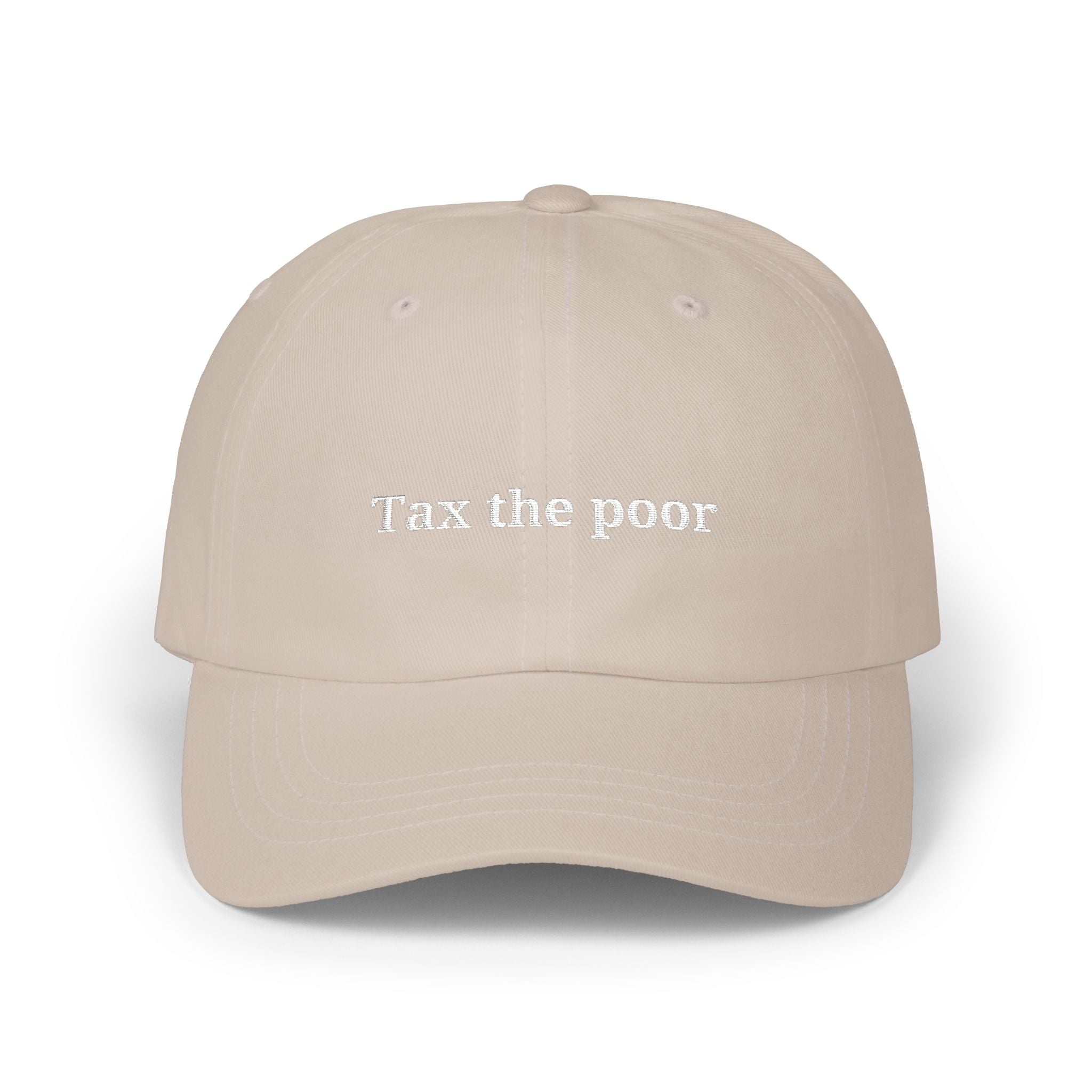 Tax the poor cap