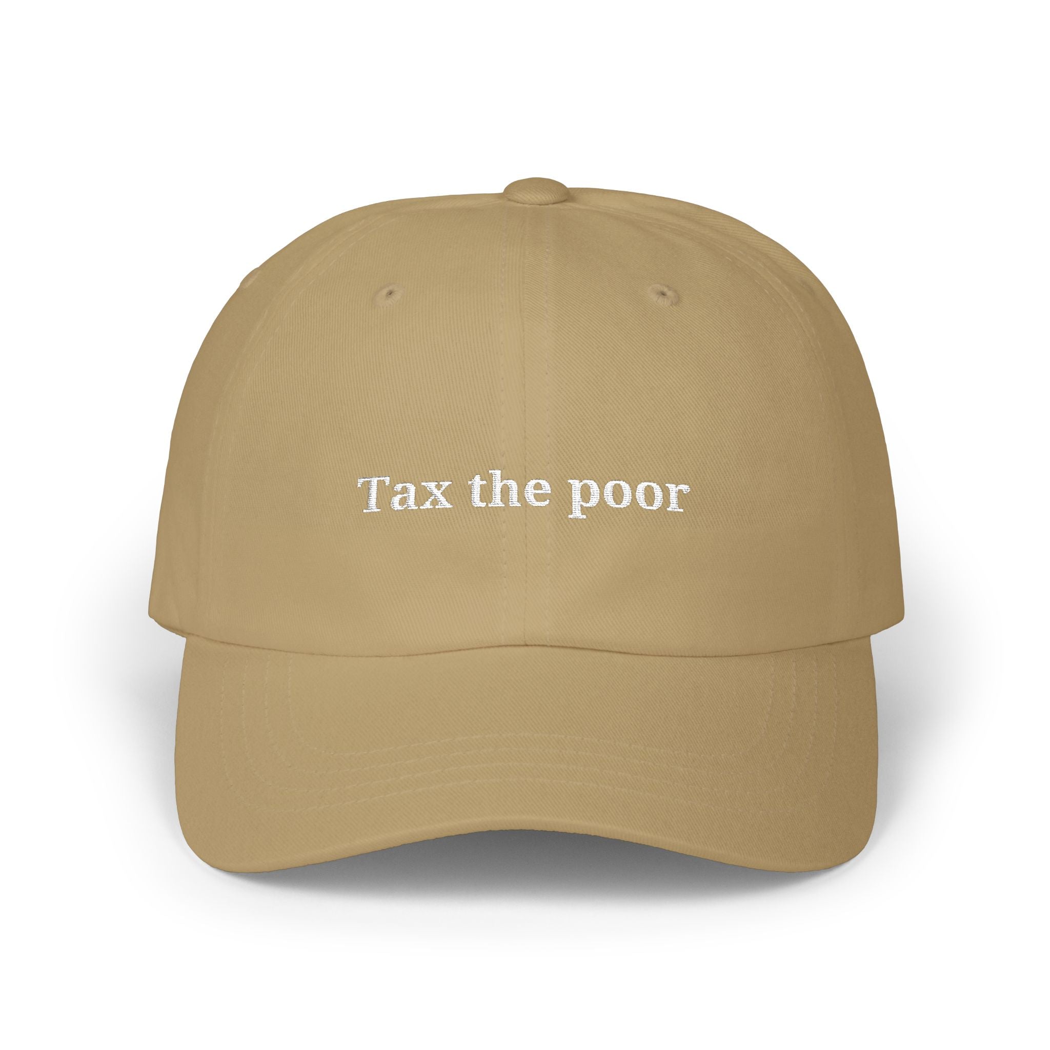 Tax the poor cap